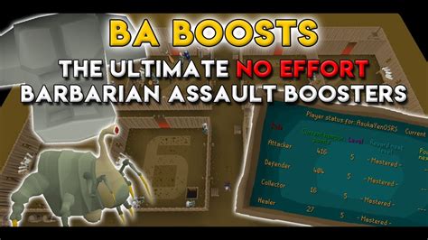 barbarian assault boosting.